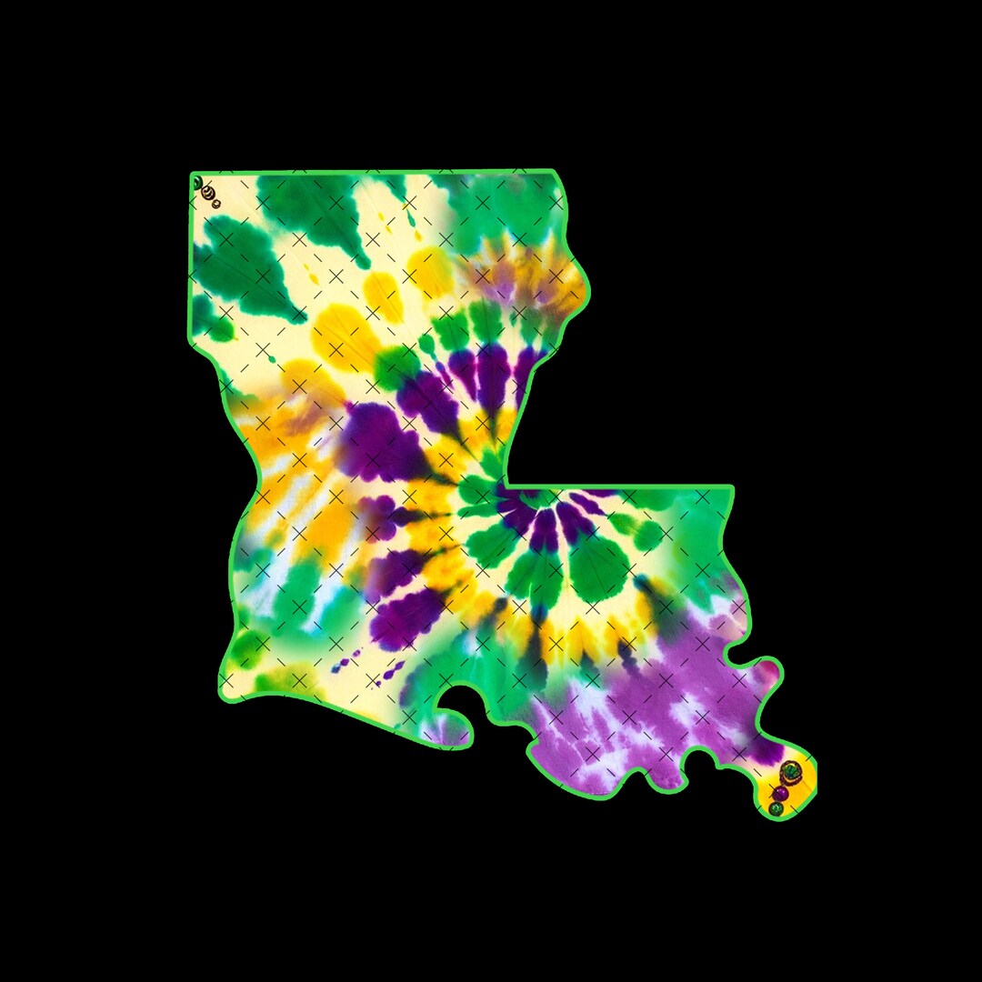youth mardi gras tie dye