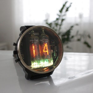 nixie tube watch wrist IN-16 clock with ultra rare grid and digits font style, please check description for more history image 1