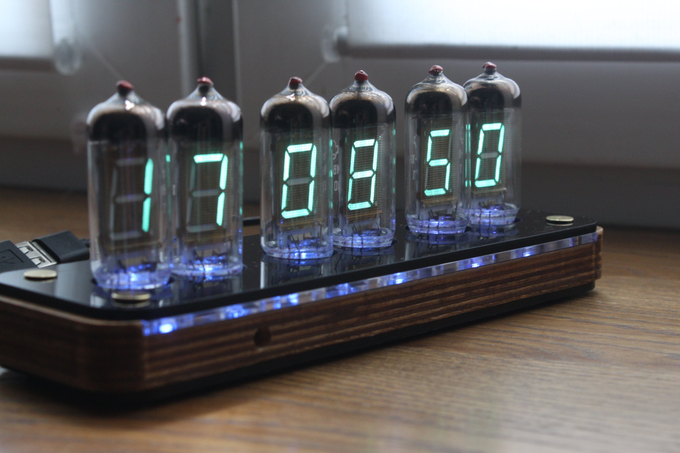 Assembled vfd clock IV11 Nixie tube clock Steampunk Retro Etsy