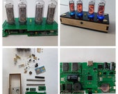 Nixie Clock DIY kit in-14 in14 Including tubes, all parts, enclosure, remote control, usb type C socket, alarm, motion sensor