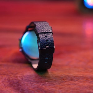 Reloj de pulsera con tubo Nixie Reloj IN-16 estilo ticker Reloj de pulsera compacto con iluminación de neón Tubos de descarga de gas brillantes con ergonomía moderna portátil imagen 5