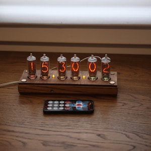 Nixie Tube Clock With IN-8-2 Tubes Fine 5, Not up Side Down 2 Remote ...