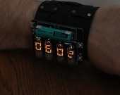 nixie era vfd numitron iv-9 wrist watch clock steam punk portable