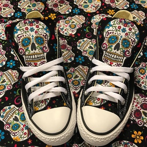 Sugar skull Converse Chuck Taylor Shoes zdjęcie 1