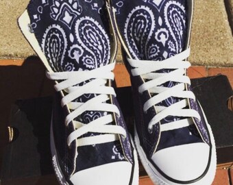 blue bandana chucks