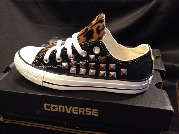 junior leopard print converse