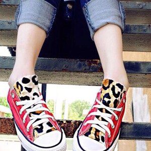 red and leopard converse