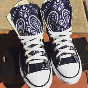 blue bandana chucks