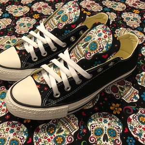 Sugar skull Converse Chuck Taylor Shoes image 5