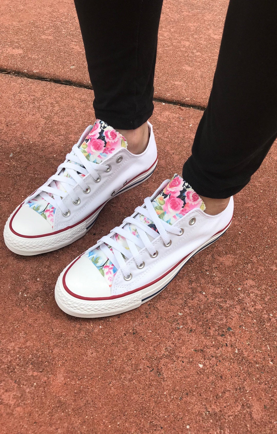 converse shoes floral