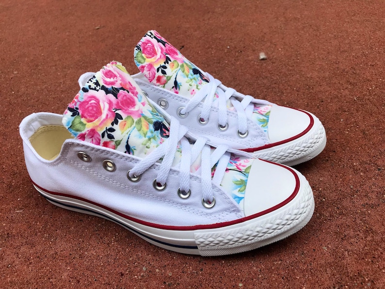 Floral Converse Chuck Taylor Shoes - Etsy