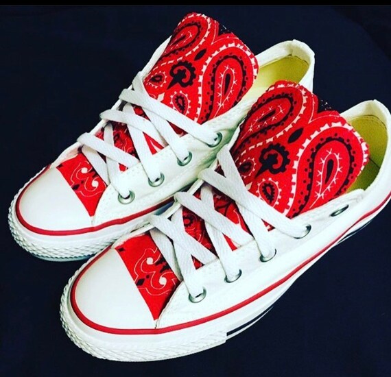 red bandana chuck taylors