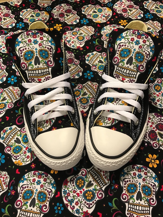 day of the dead converse shoes