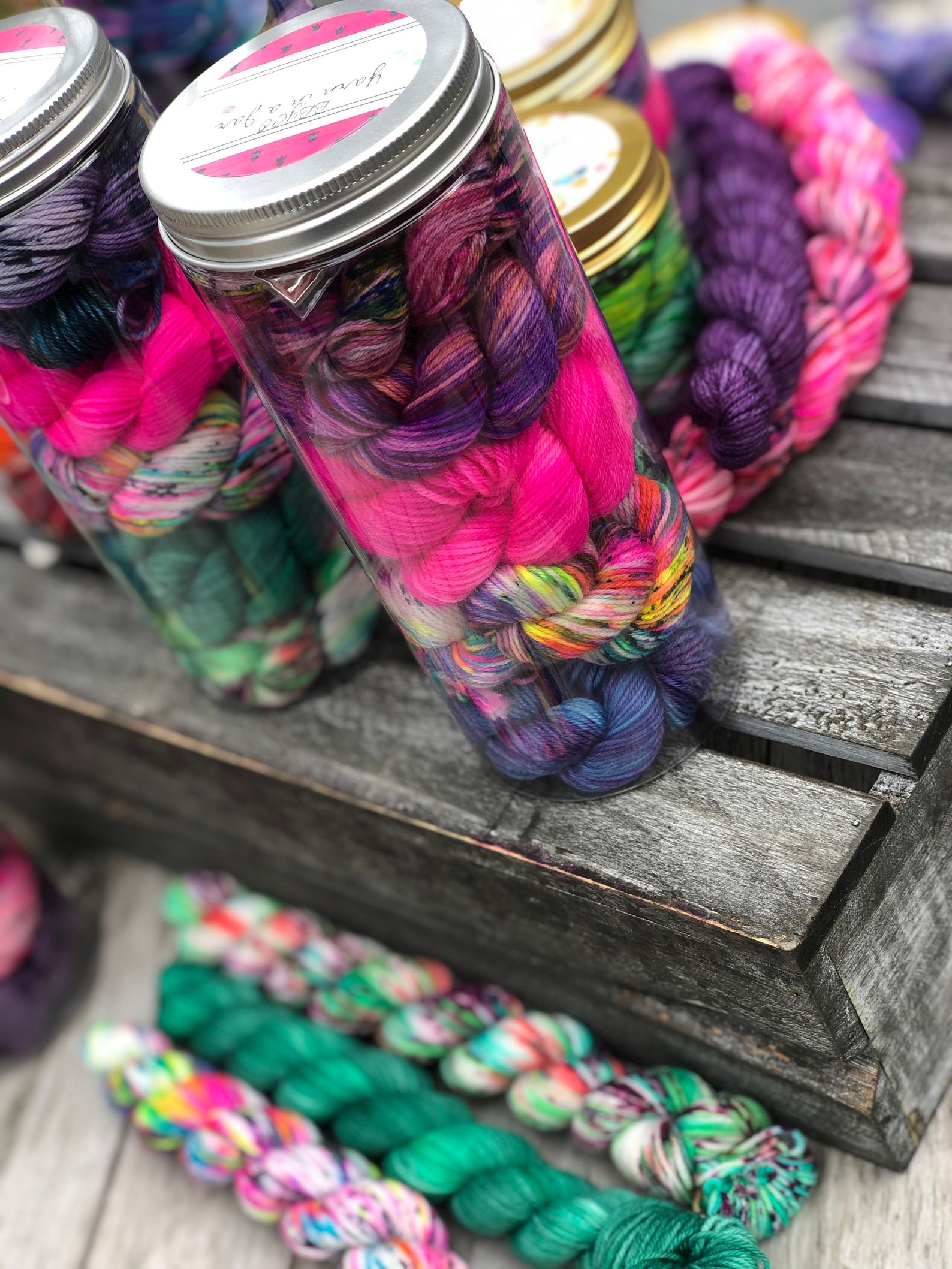 Yarn gifts for knitters gifts for crocheters Yarn in a Jar ...