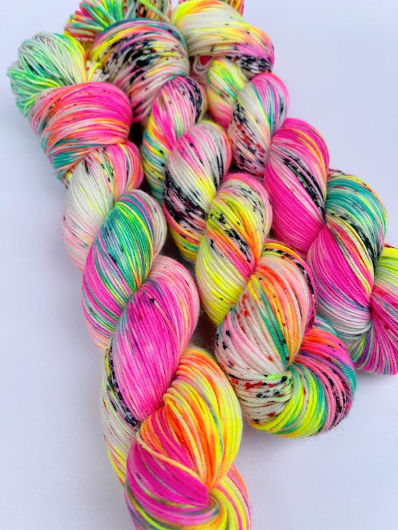 Speckled Yarn: Kitty Fan Club, Hand-Dyed Merino Blend (Pre-Order)