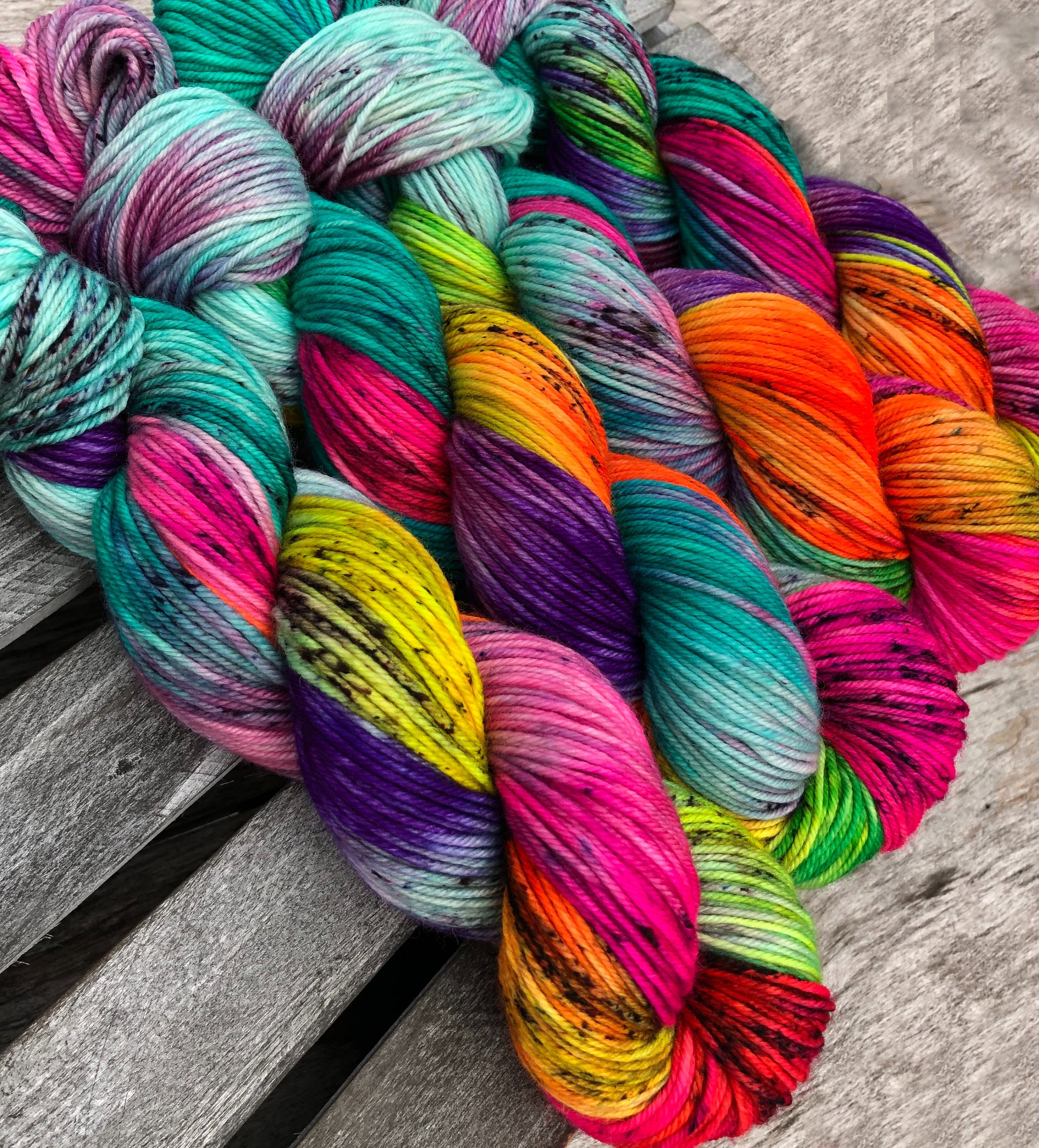yarn, PRE-ORDER, Flower Child, sw merino, woodstock yarn, bright colo…