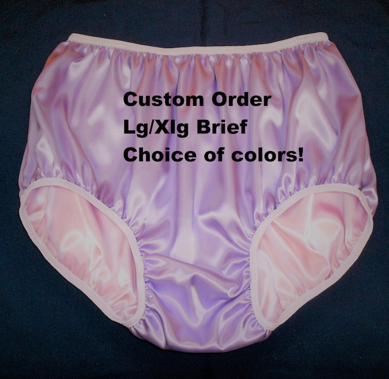 Double Satin Briefs Panties / Diaper Cover Your choice of Etsy