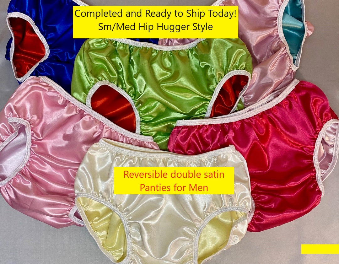 Sm/med Hip Hugger Style Double Satin Reversible Womens Panties for Men Completed Ready to Go Etsy
