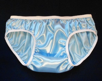 Custom Lg/XLg Bikini 2pr Custom Made Single Layer Bikini Cut Satin Panties for Men Women Choice of Color