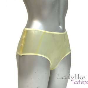 Latex Rubber Side Snap Briefs