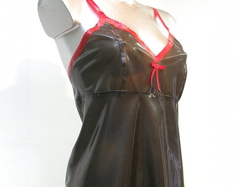 Latex Rubber Camisole Chemise / Nightdress
