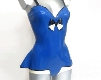 Latex Body with peplum side panels