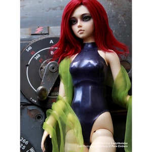 Halter Neck Latex Rubber Body / Sleeveless Leotard / Swimsuit for 1/3 scale SD BJD Dolls image 2