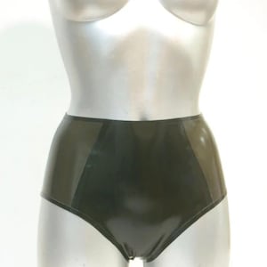 Latex Rubber High Waist briefs