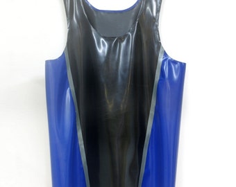 Mens vest tiop/singlet in latex rubber.