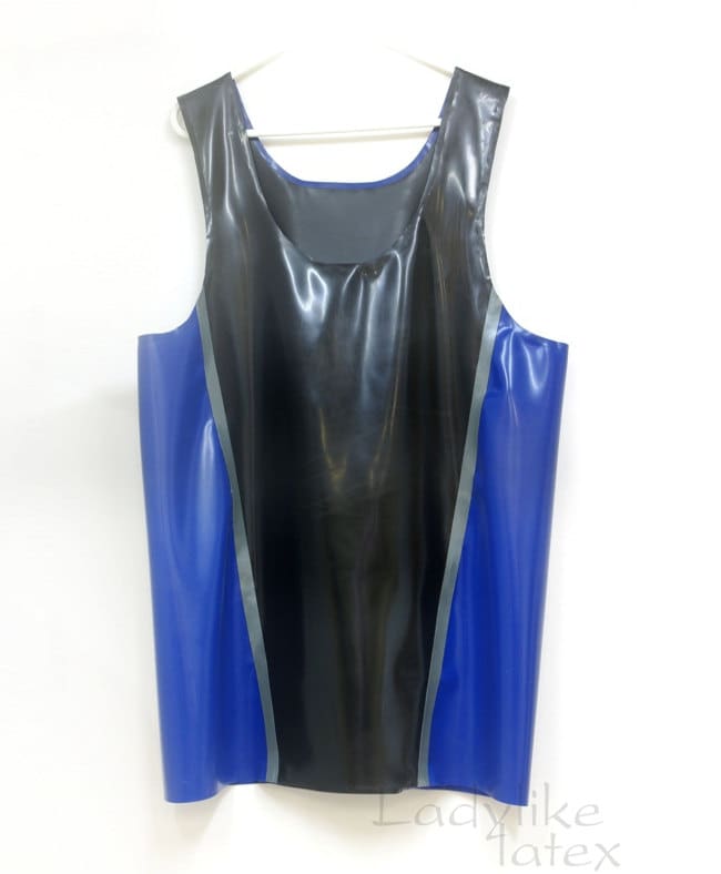 Image of Mens Vest Tiop/Singlet in Latex Rubber