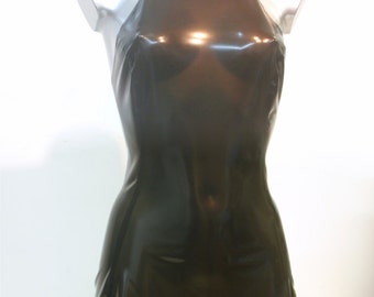 Halter neck Latex Rubber Mini dress