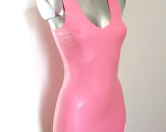 Latex Rubber Mini Kleid