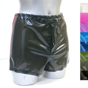 Fashion Men Latex Briefs Underwear With Penis Condom Straight Rubber  Transparent Tight @ Best Price Online