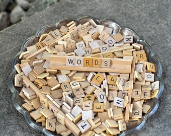Vintage Scrabble Tiles: Craft Supplies, Jewelry Making, & Game Pieces