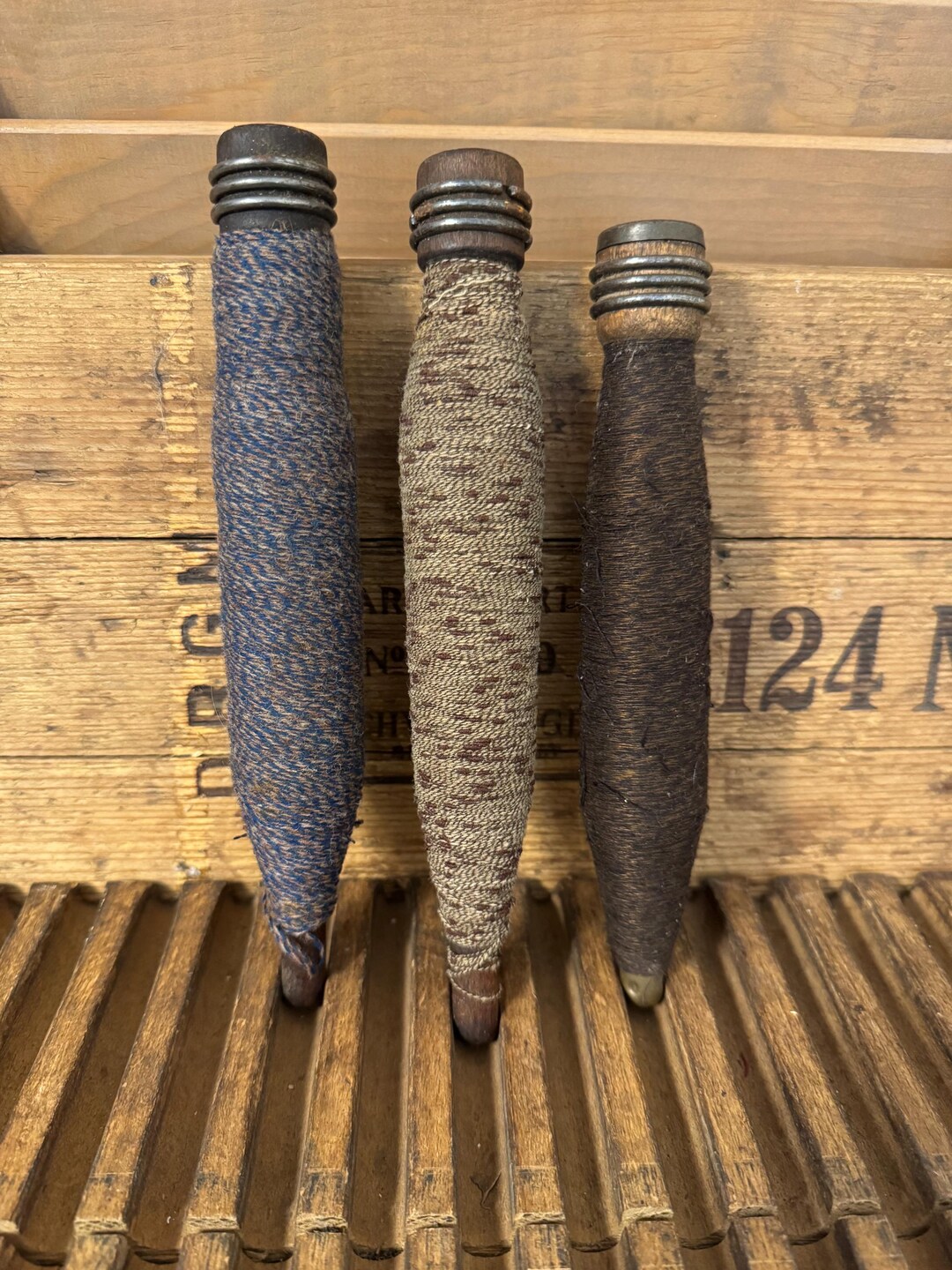 Vintage Spindles - Spools of Thread, Bobbin Spindles, Vintage Cotton ...