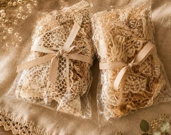 Vintage Lace Trim Bundle- crafts, journals, sewing, jewelry