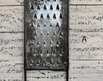Vintage Metal Graters: Rustic Kitchen Decor, Photo Display - 4 Styles