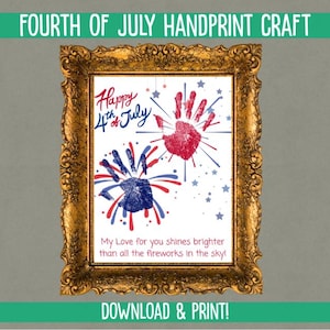 Handafdruk vuurwerk Fourth of July