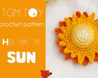 Here comes the SUN - Crochet PATTERN, Amigurumi Crochet Soft plushie toy, Summer decor, PDF crochet instructions