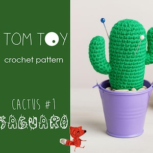 Saguaro Cactus #1 Señor Prickles Crochet PATTERN, PDF Tutorial for Saguaro Plant – Easy DIY Yarn Decor – No Water Needed!