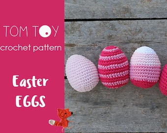 Easter Eggs Digital PDF Crochet PATTERN, Holidays collection by TomToy