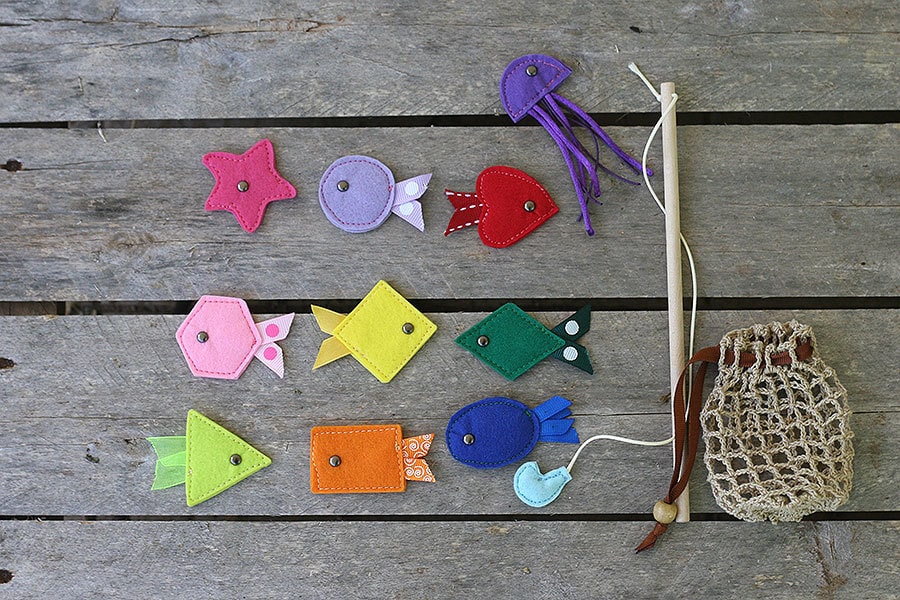 Magnetic Fishing set by TomToy, Felt fishing game, Toddlers