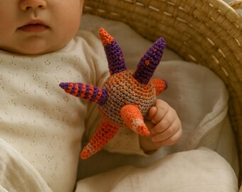 Spike crochet Rattle Handmade by TomToy