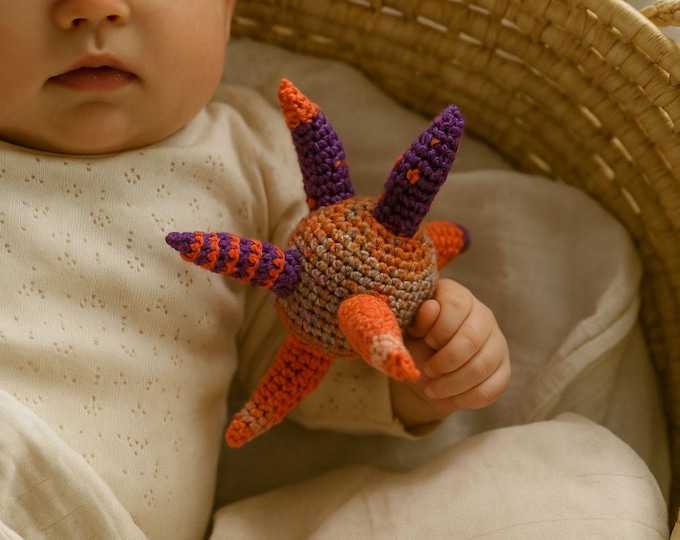 Featured listing image: Spike crochet Rattle Handmade by TomToy