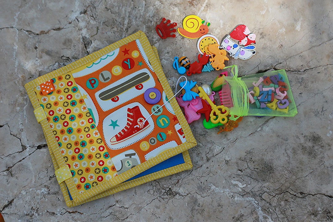 Spelling Book With Miniature Objects and Letters Fabric Felt Etsy