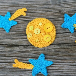 Outer space TomToy Crochet appliques, 1 piece/set image 6