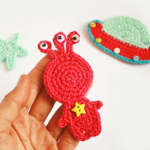 Outer space TomToy Crochet appliques, 1 piece/set image 5