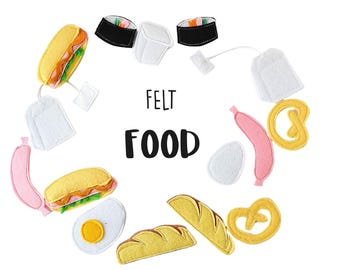 Felt Food pieces, Handmade by TomToy, 3-5cm, 1 piece