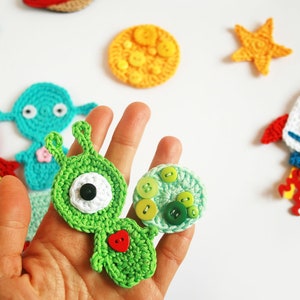 Outer space TomToy Crochet appliques, 1 piece/set image 7