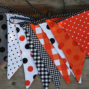 Halloween Fabric Bunting Garland Banner image 3